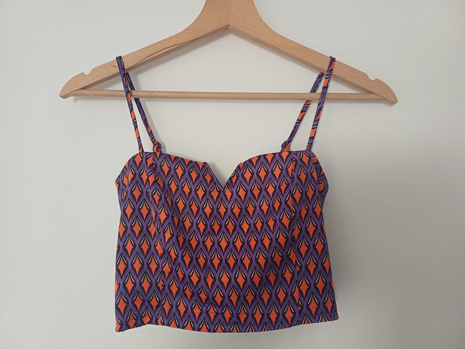 Elegancki, satynowy top rozm. XS