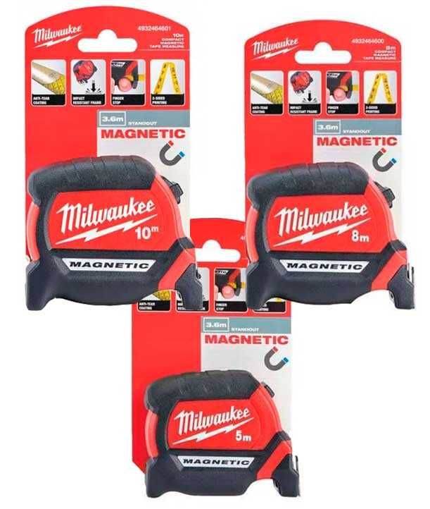 Рулетка магнітна Milwaukee Magnetic GEN III 5 м, 8 м, 10 м