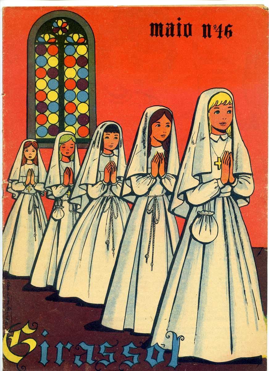 Banda Desenhada Antiga Portugal - "Revista Girassol 46" - RARO! 1964