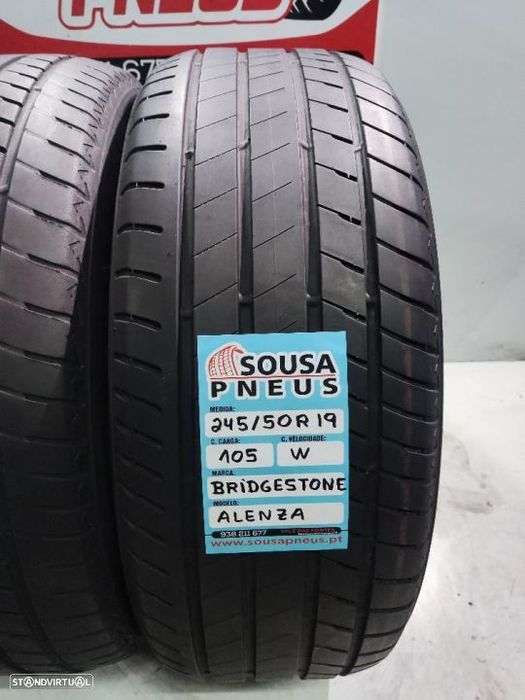 2 pneus semi novos 245-50r19 bridgestone - oferta dos portes