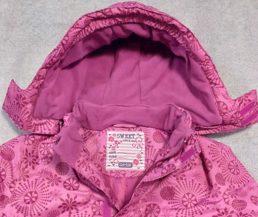 Nowy kombinezon z odp. k, kurtka i spodnie Tchibo Sweet EUR 110/116 r.