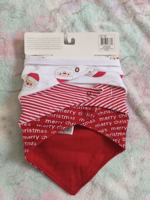 Hudson Baby zestaw niemowlęcy świąteczny - 2 czapki & 3 chusty