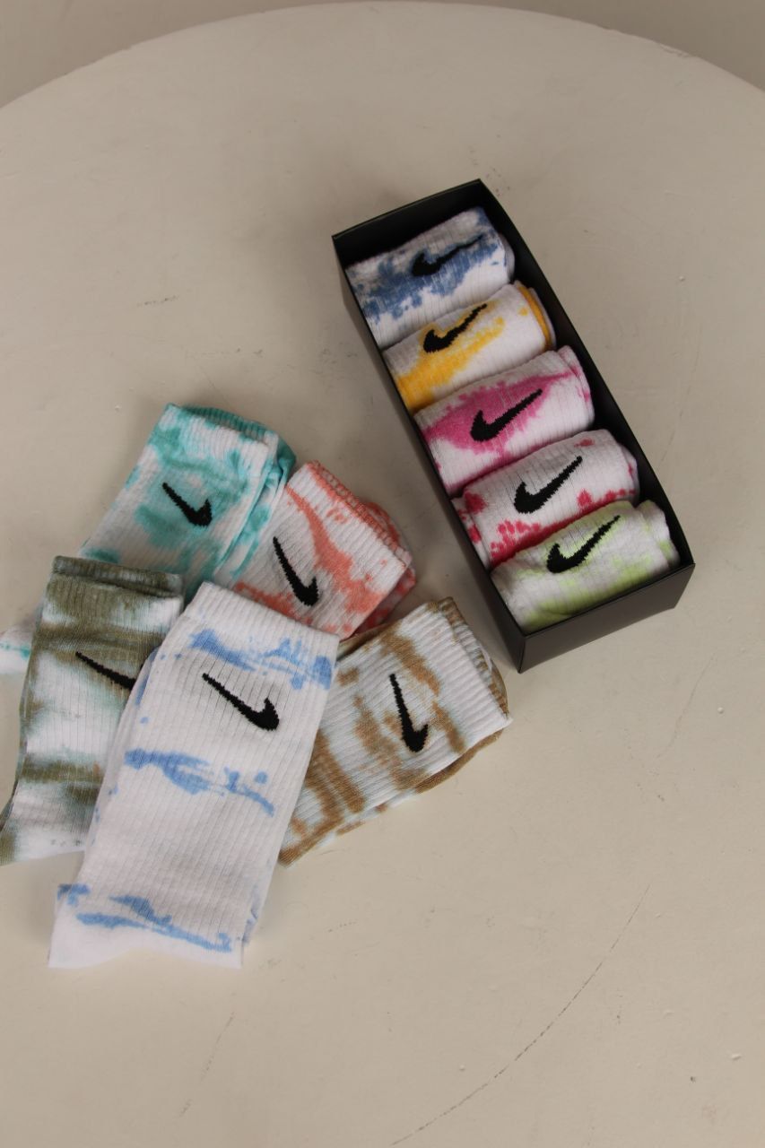 Високі шкарпетки Найк Тай-Дай | Носки Nike Tie-Dye плямисті