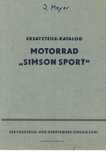AWO SIMSON SPORT katalog części