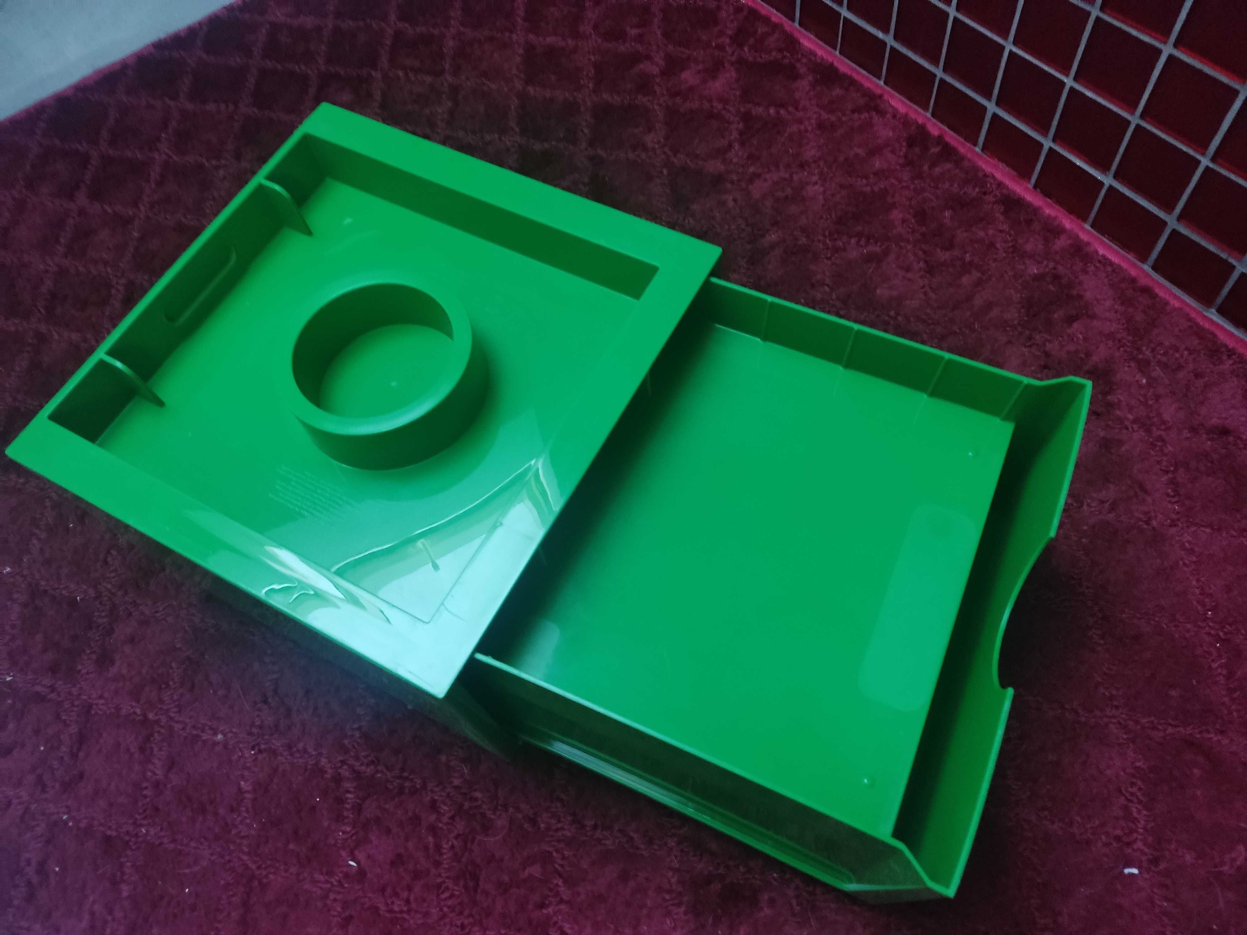 LEGO Pojemnik na klocki brick z szufladą 2x2 zielony