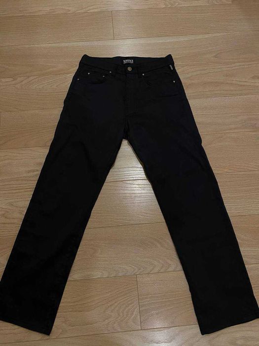Черные джинсы VERSACE JEANS