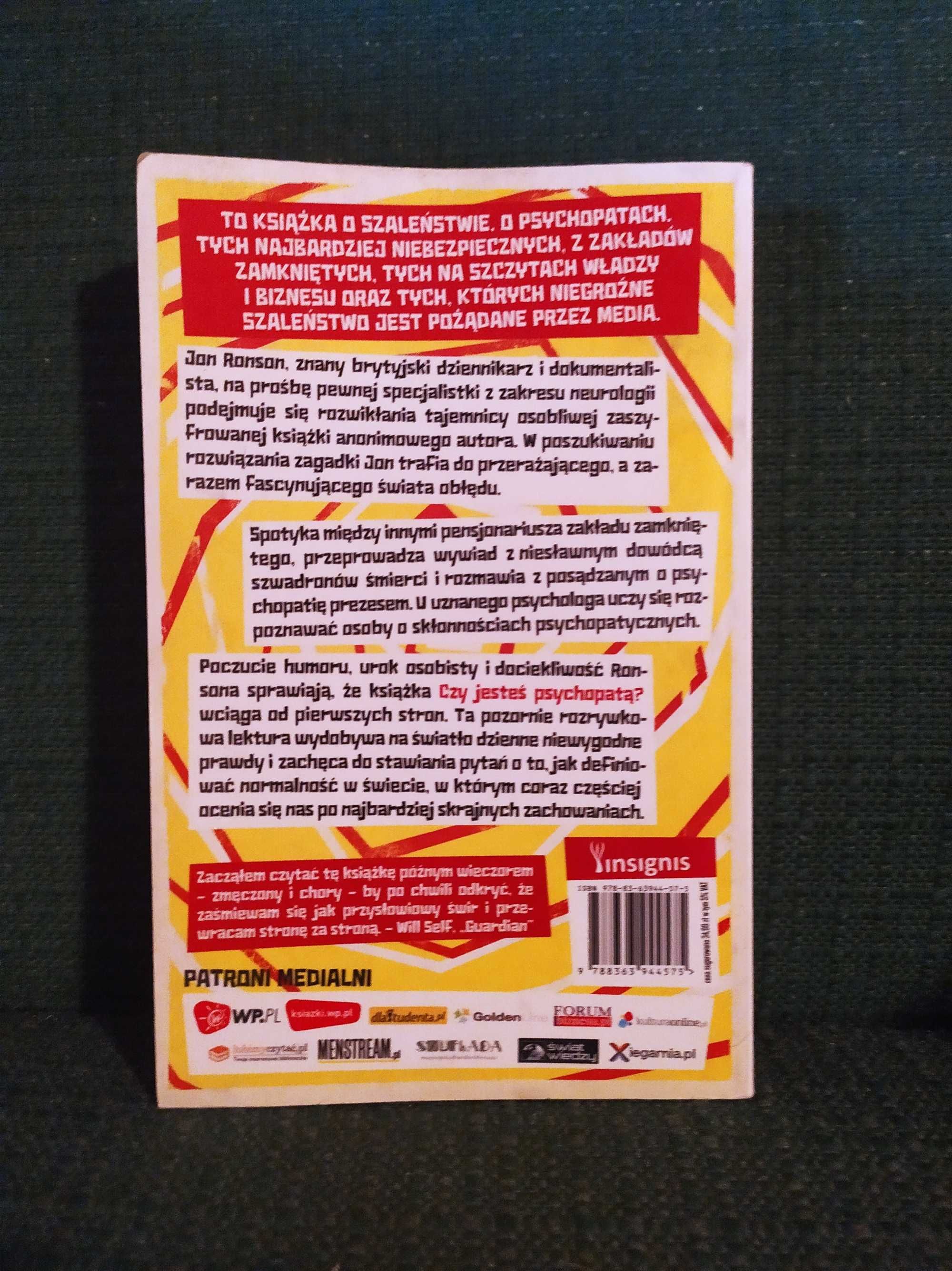 Czy jesteś psychopatą - Jon Ronson