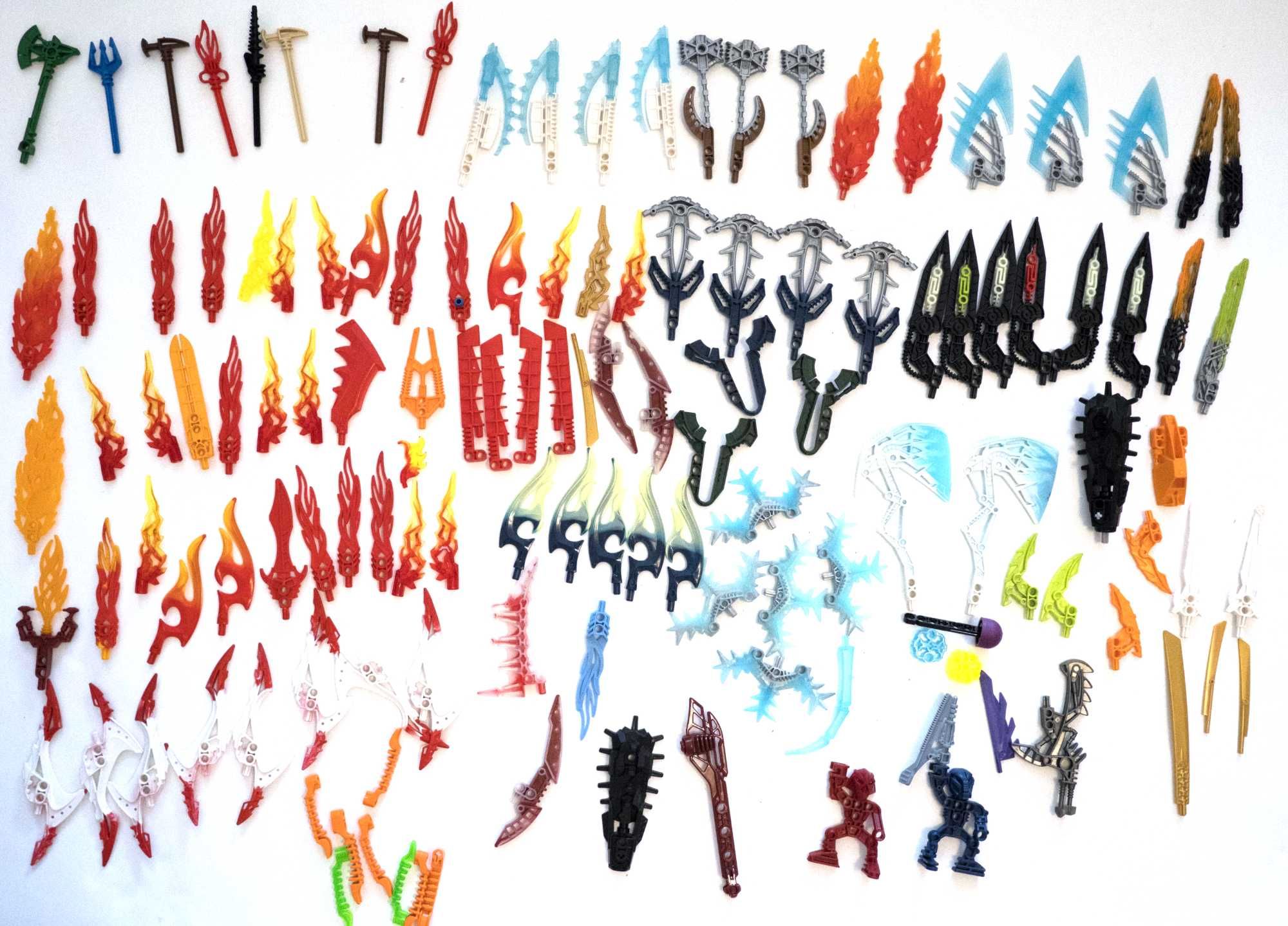Lego bionicle bronie dyski ostrza pazury spinery, kulki  1,5 kg   19