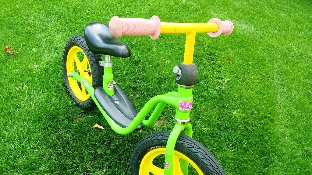 Rowerek biegowy puky zielony dziecięcy