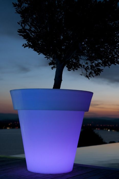 Vasos de decoração led