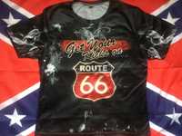Футболка Route 66 для байкера,як Harley Davidson,Indian ціна знижена