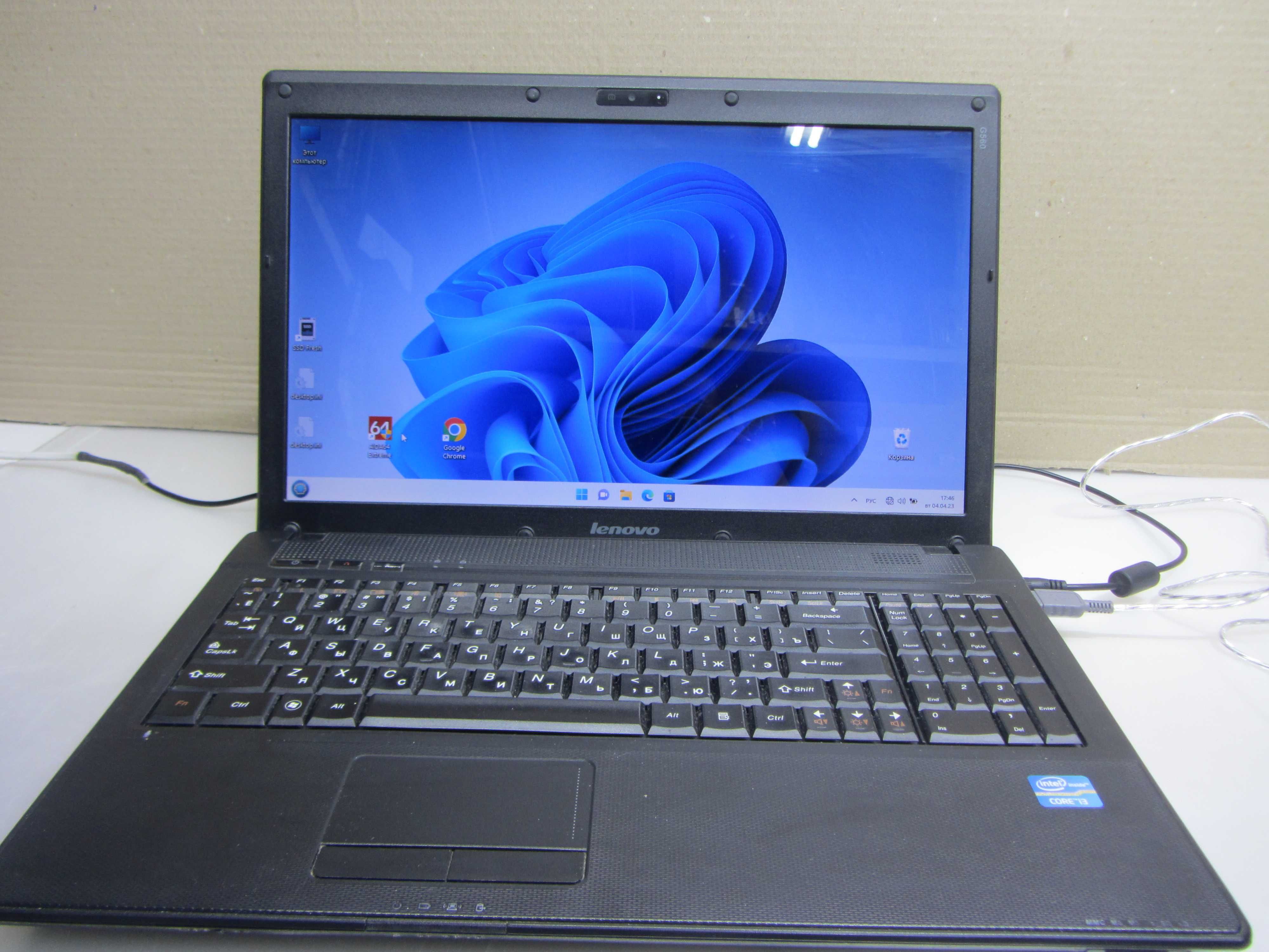 Ноутбук Lenovo G560 15,6″ i3-370M 8/500Gb+256Gb SSD