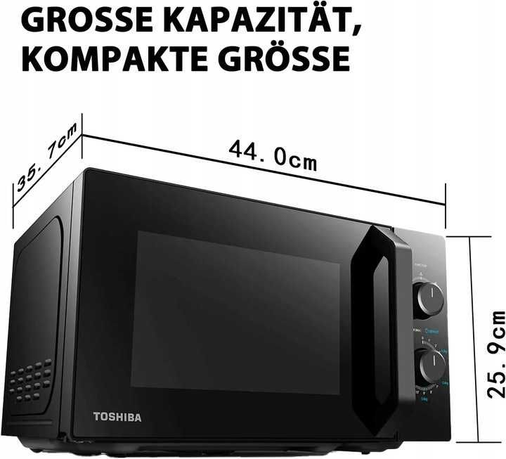 Toshiba Wolnostojąca kuchenka mikrofalowa MW2-AC25TF(BK) 4 w 1