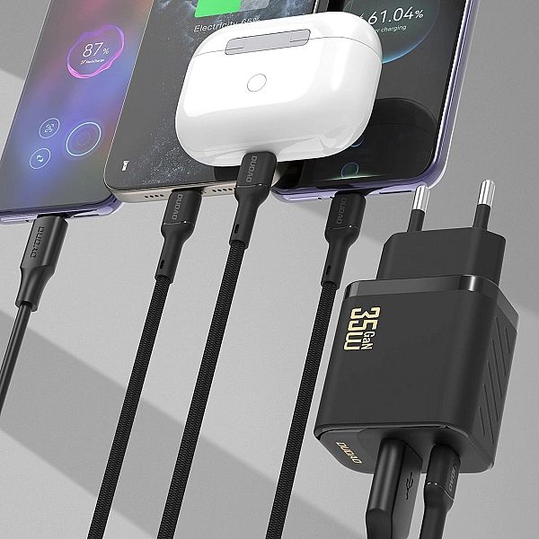 Ładowarka sieciowa Dudao A27 MaxC 35W + kabel USB-C - czarna
