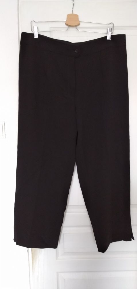 Nowe długie spodnie plus size (około 46 48 50 ) czarne pięknie uszyte!
