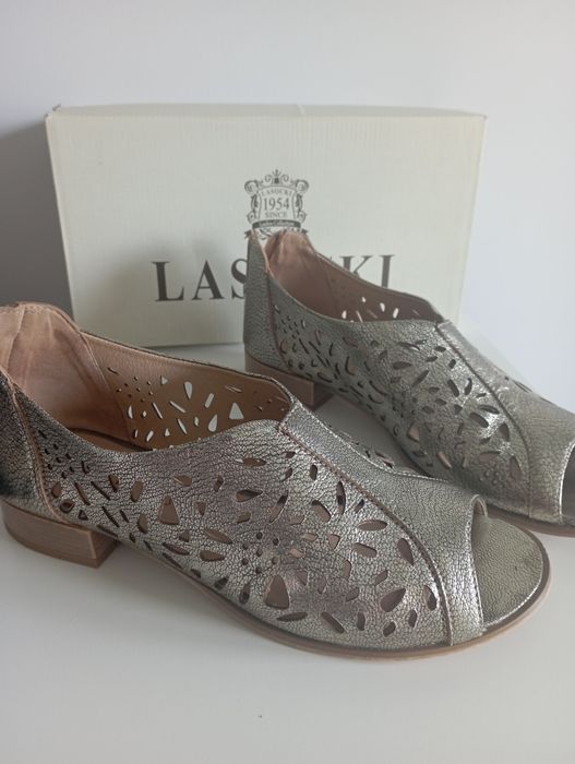 Złote sandały Lasocki rozmiar 40