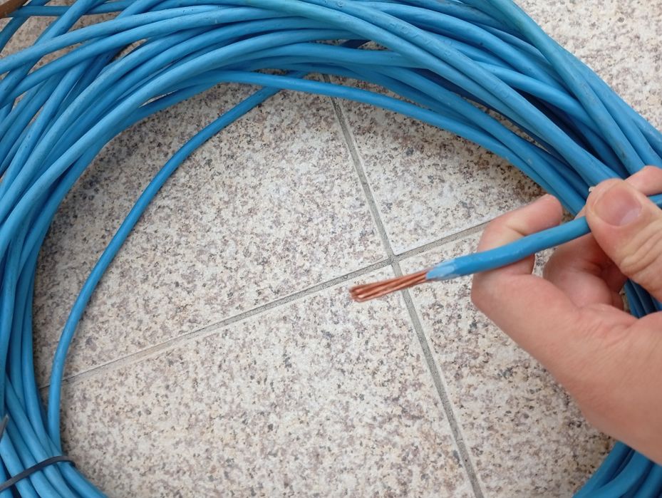 2 rolos cabo cobre 10mm rígido 30metros