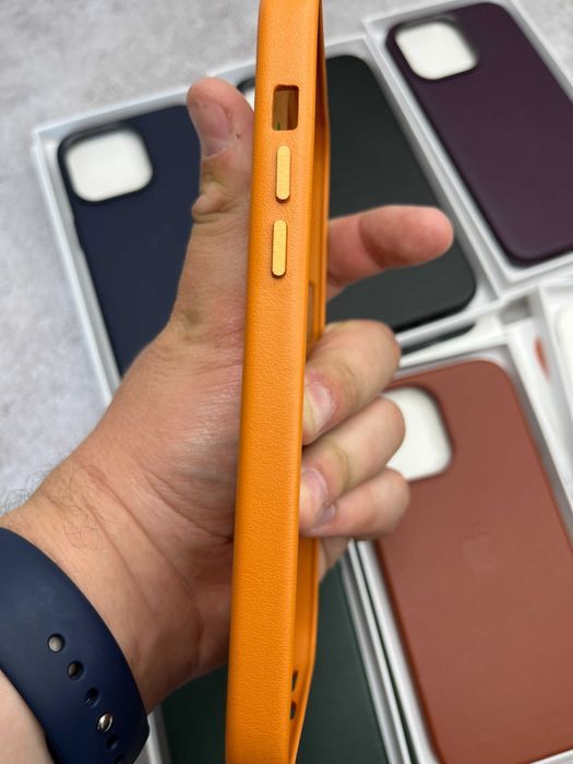 Чохол Leather Case MagSafe + Animation iPhone 14 14 Pro Max чехол