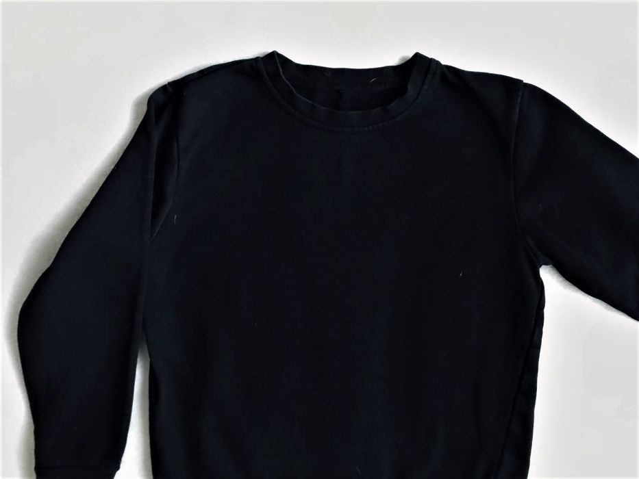 Czarna bluza dresowa dla dziewczynki - rozm. 140