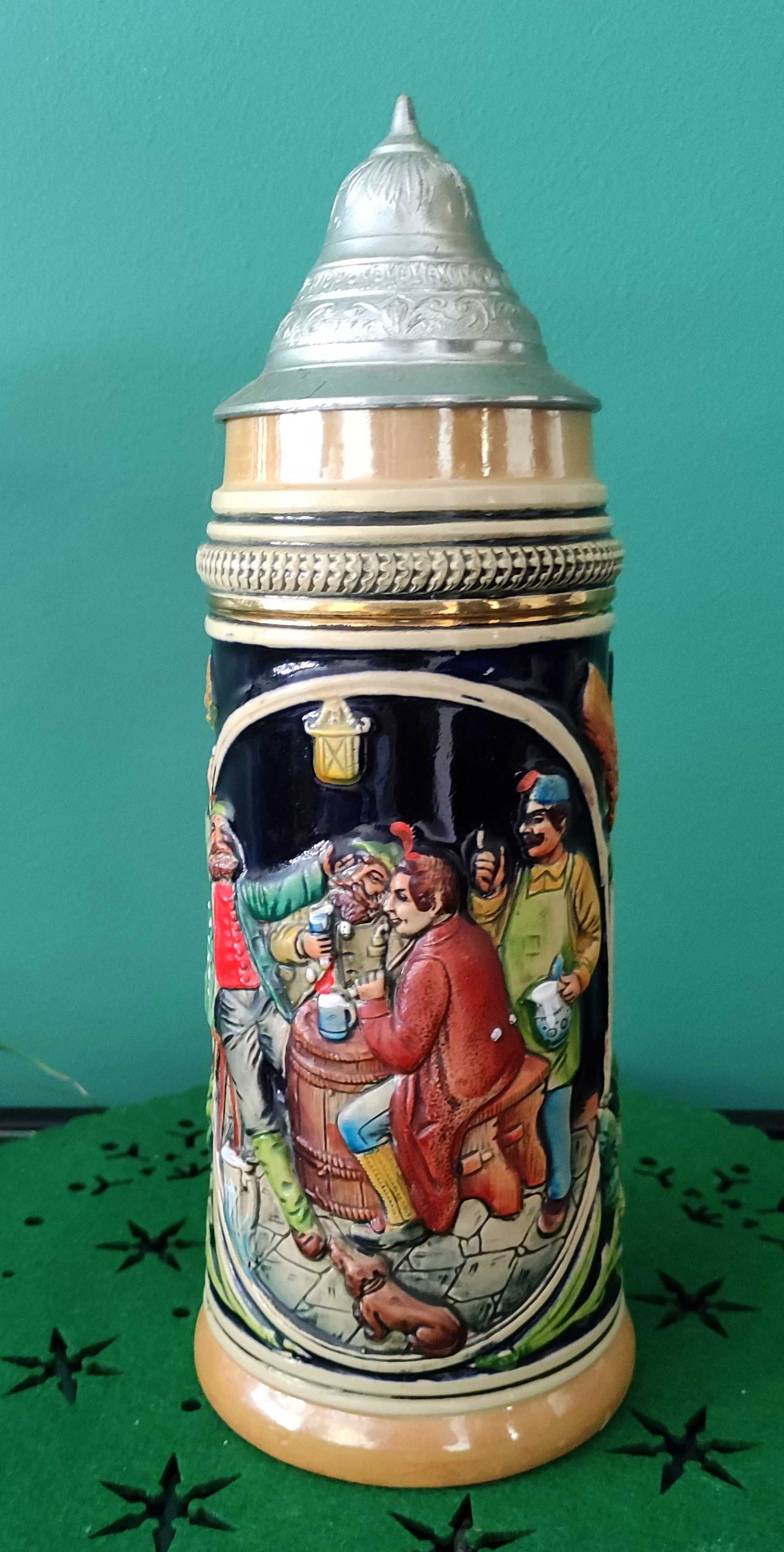 duży kufel bawarski do piwa 1l