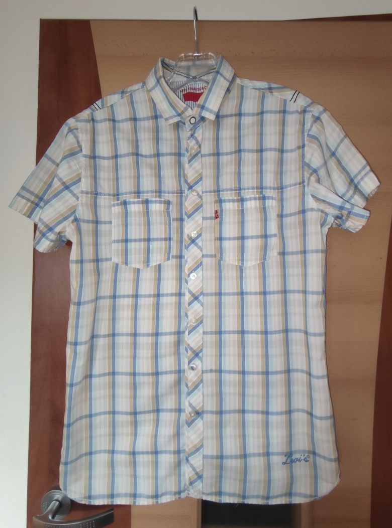 Elegancka męska koszula w kratę Levi's rozm. L