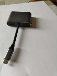 Adapter do smartfona Chrombooka USB C na HDMI 4K VGA USB 3.0  i USB C