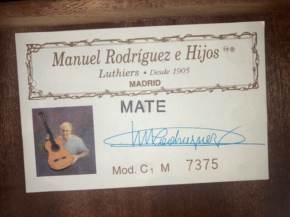 Классическая гитара Manuel Rodriguez C1 MATE. В идеале. Торг. Обмен.