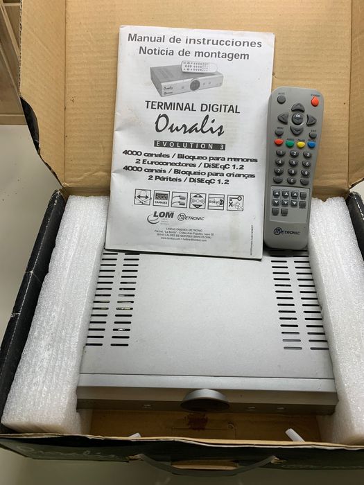 Antenas TV satélite+recetor+satellite finder