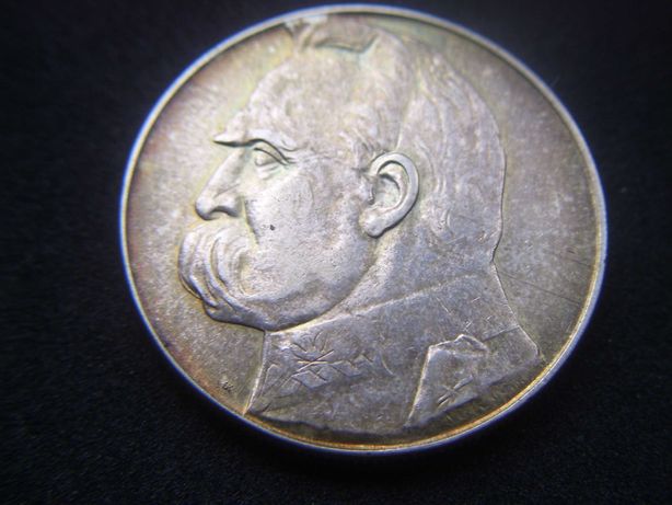 Stare monety 10 złotych 1939 Józef Piłsudski   2RP  srebro