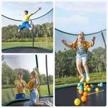 Mata do trampoliny SONGMICS mata do skoków czarna 204 - 244