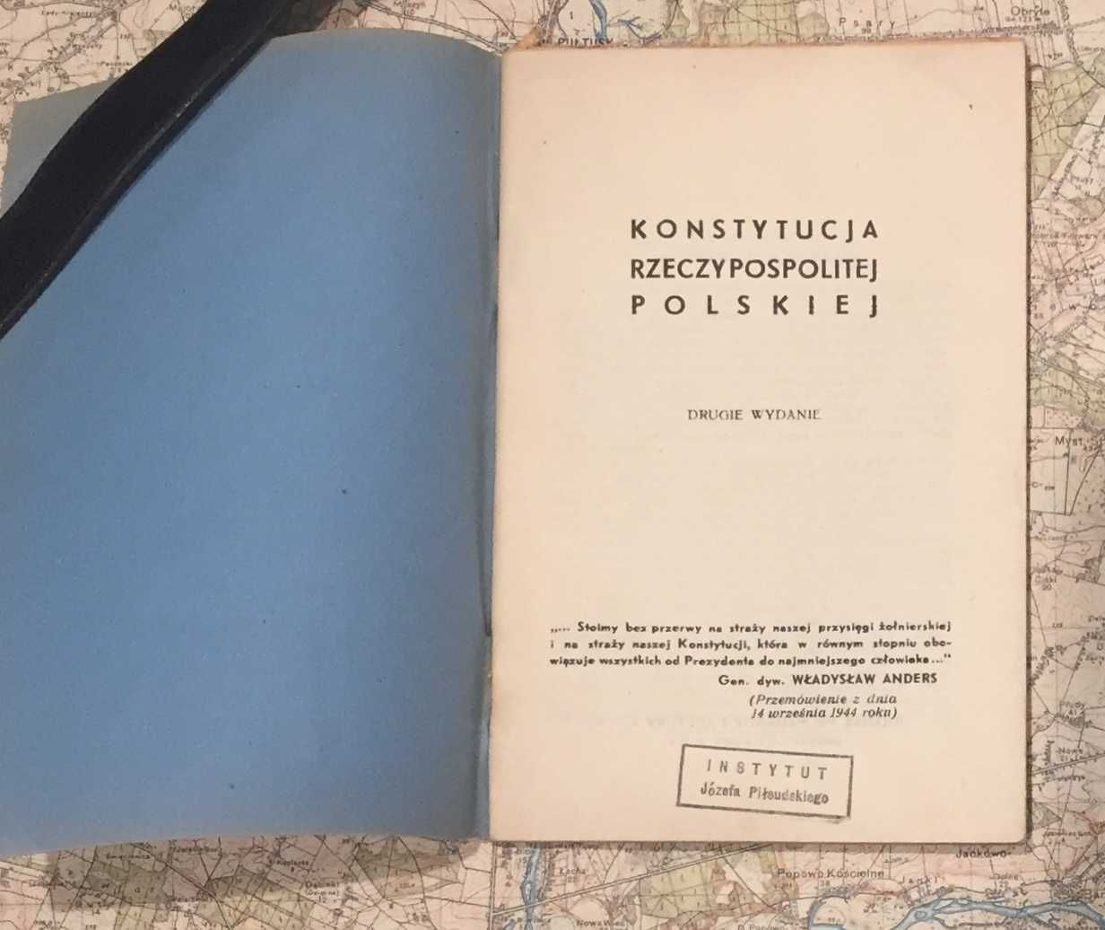 II RP na uchodźstwie - Konstytucja RP - Biblioteka Orła Białego- 1944r