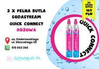 2x Butla Soda Stream różowa QUICK CONNECT Katowice PEŁNA SodaStream