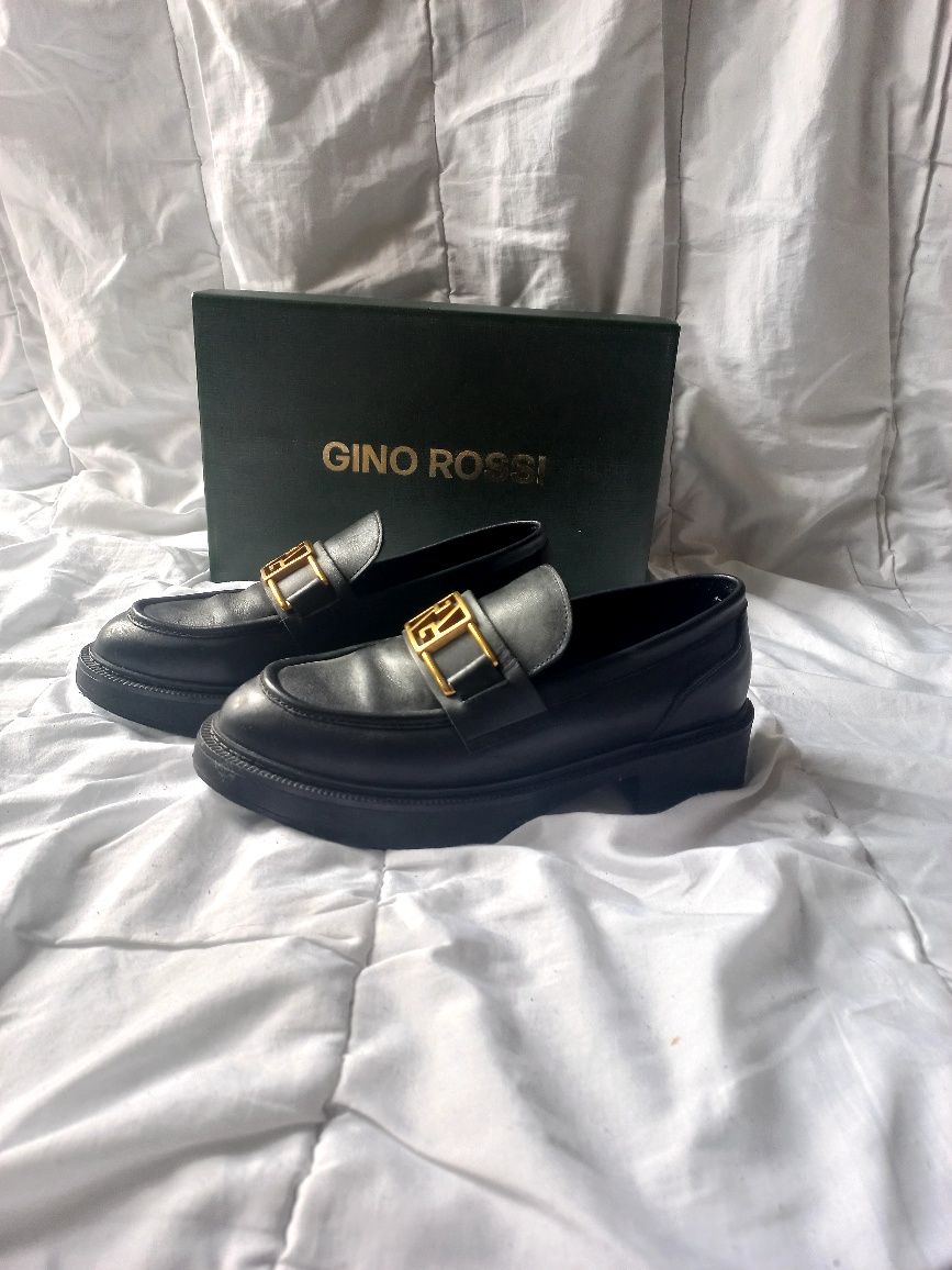 nowe mokasyny gino rossi skórzane