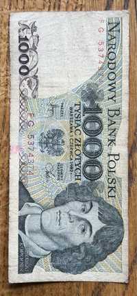 Banknot 1000 pln z 1982r.