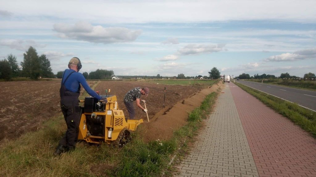 Koparka łańcuchowa, wykopy liniowe