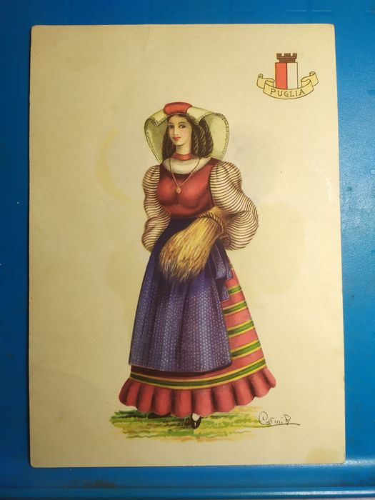 Колекційні вінтажні листівки Італія Carini 4 шт.