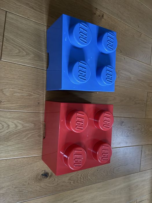 Pudełko na klocki lego, pojemnik 2 szt.