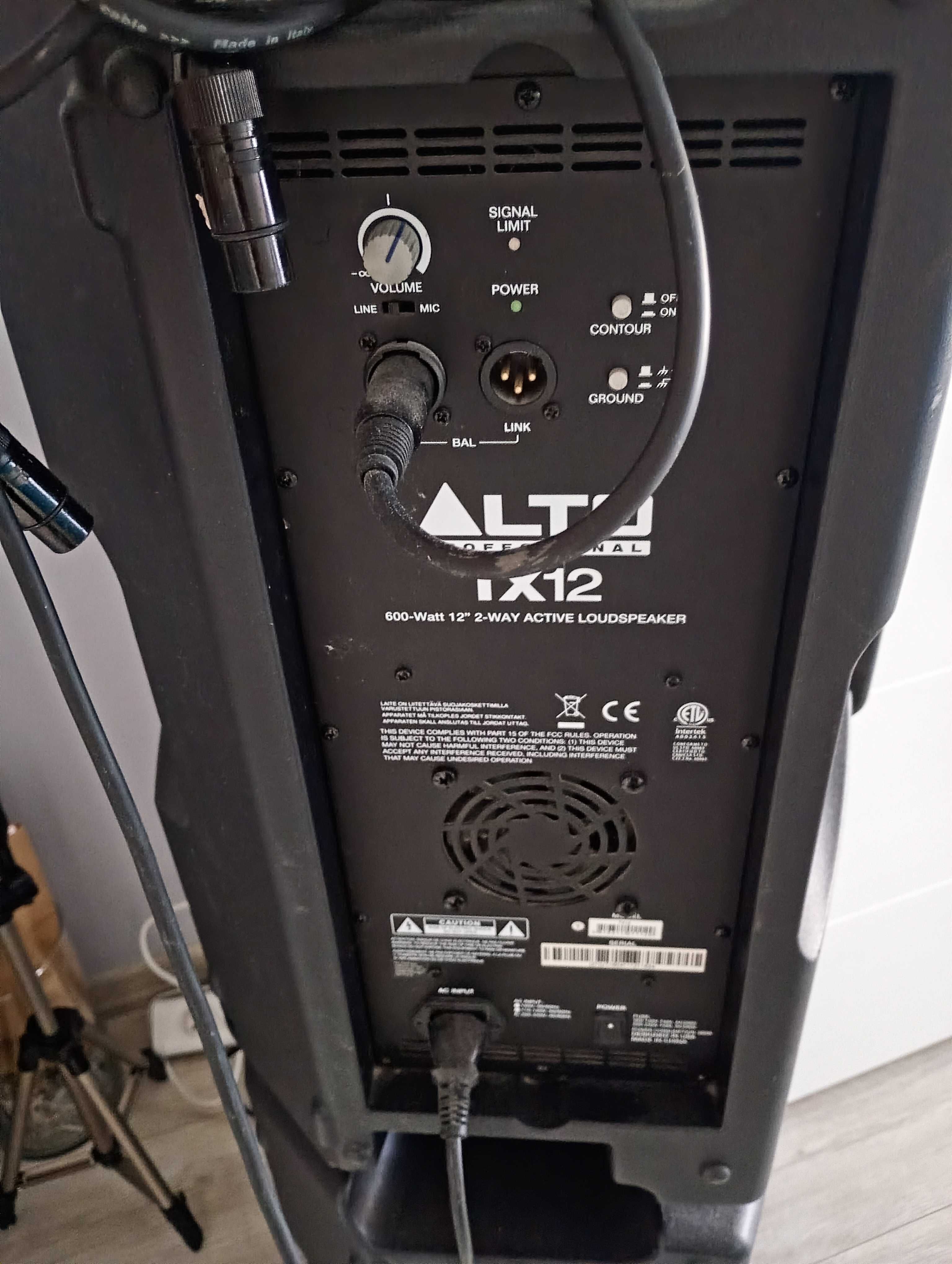 Głośniki Alto tx 12 plus statywy
