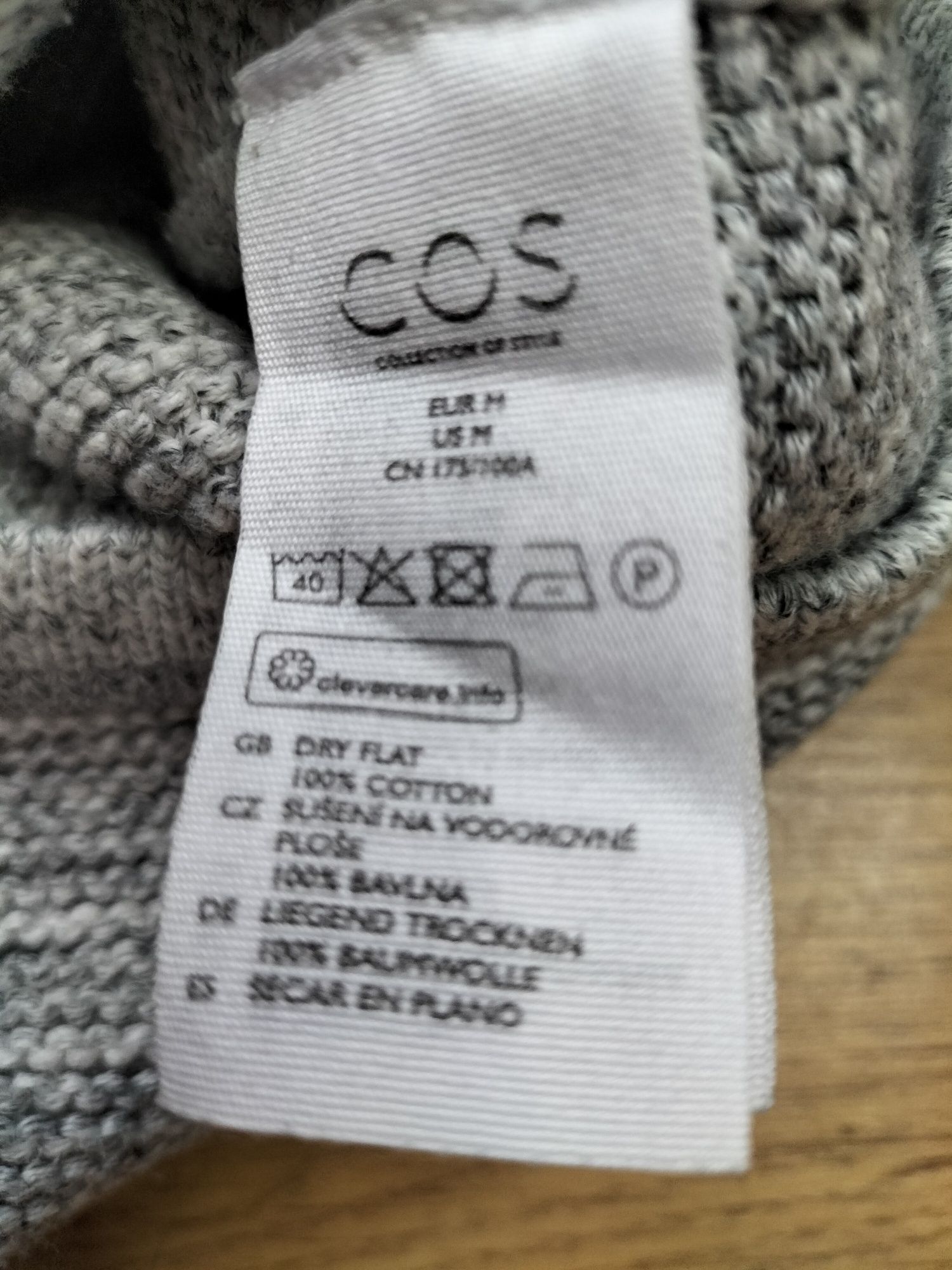 Sweter bawełna M COS vintage