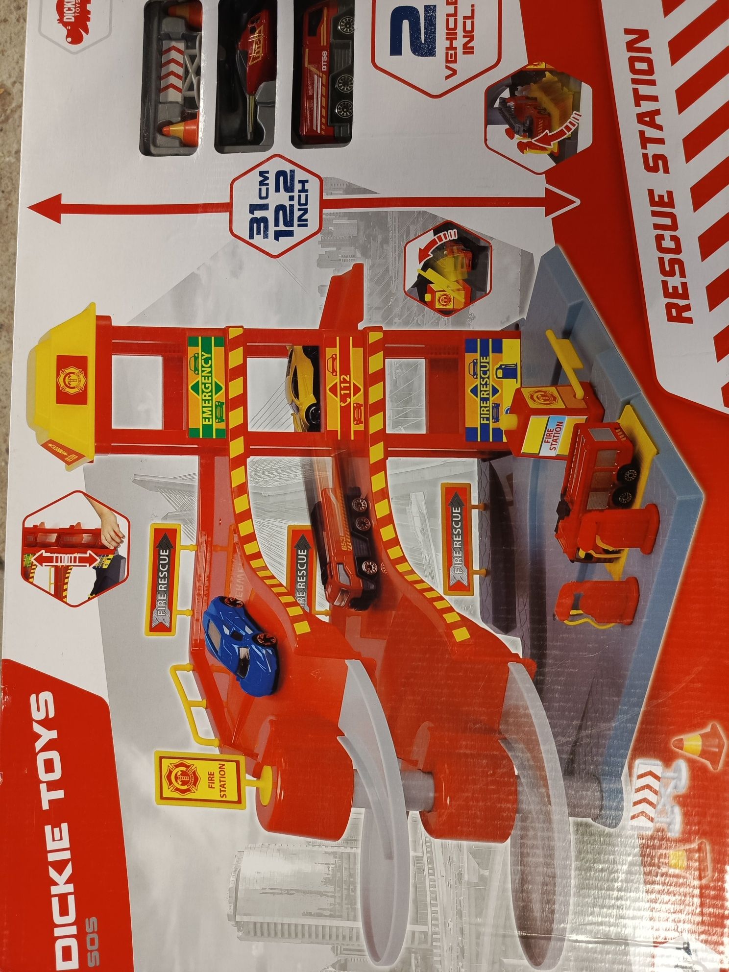 Garaż straż pożarna dickie toys