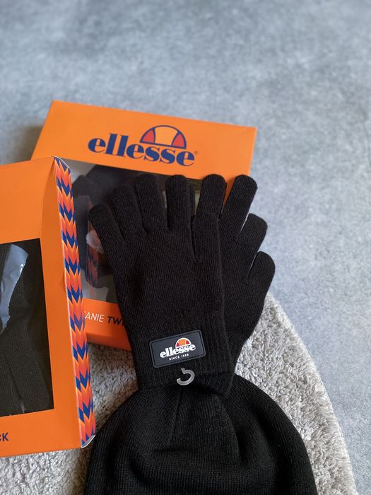 Шапка та рукавиці Ellesse оригінал нові чоловічі зимові набір комплект