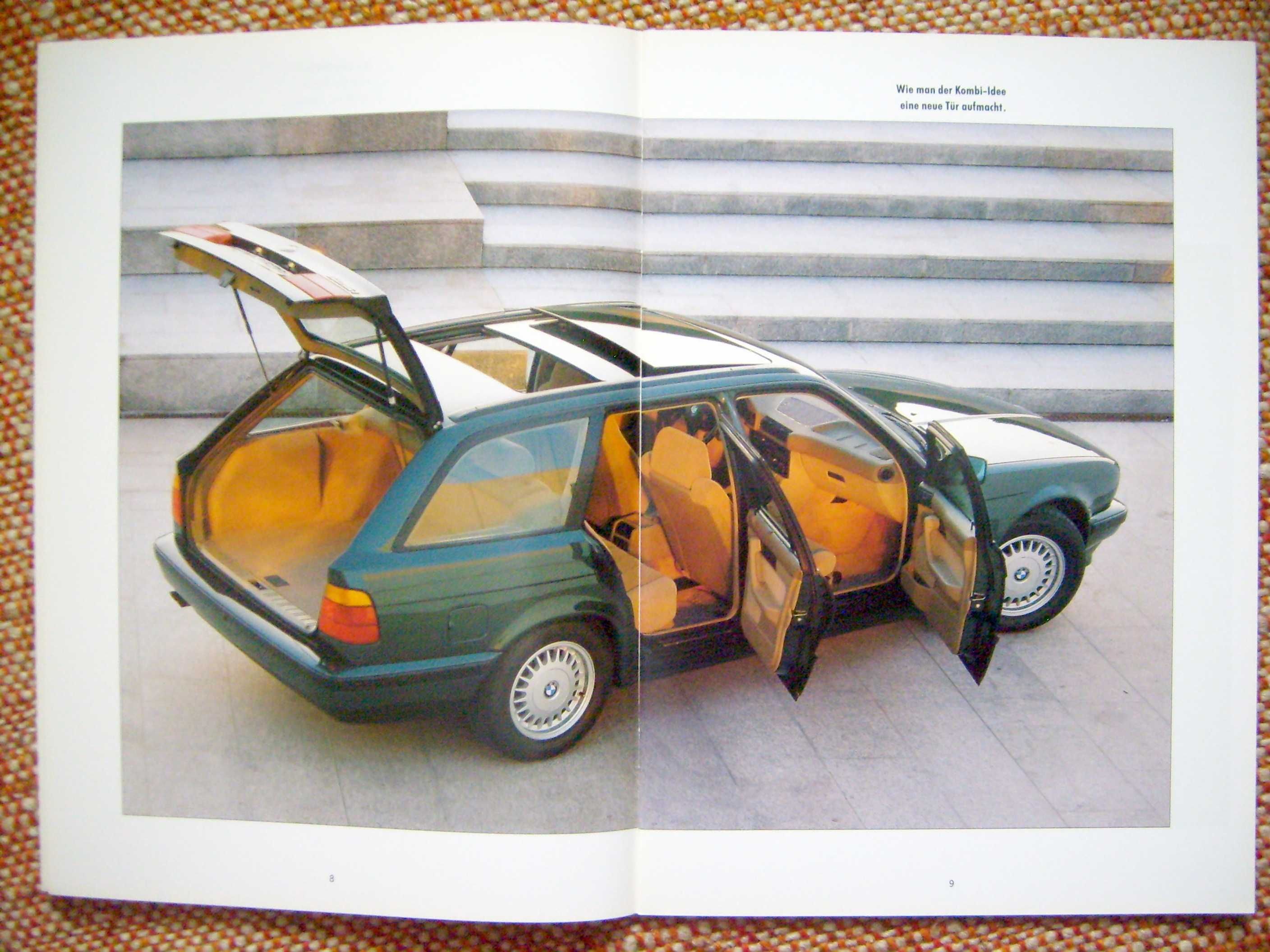 BMW seria 5 E34 Touring 1992 * prospekt 38 stron, stan BDB / Wyprzedaż