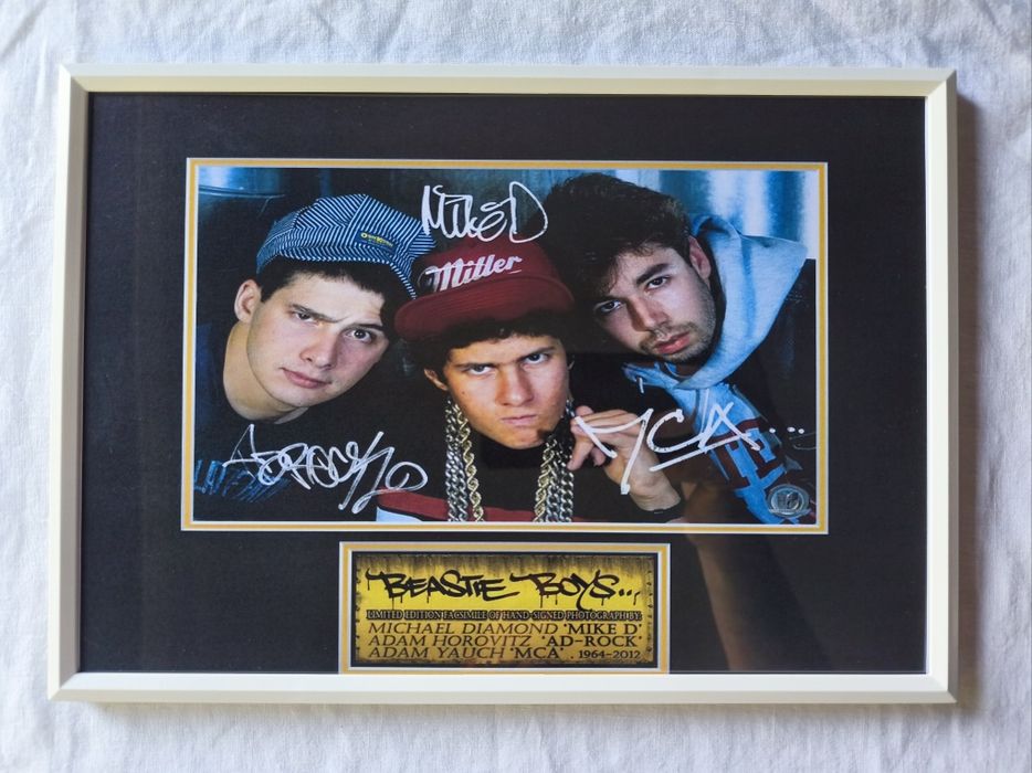 Moldura Band Beastie Boys com Autógrafos (A4)