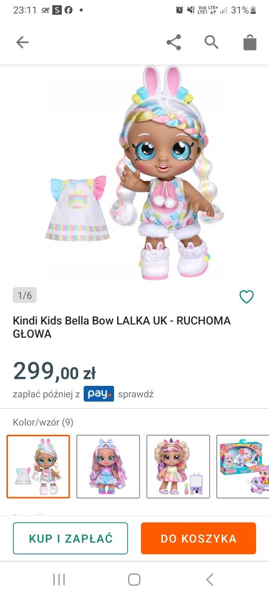 Lalka Kindi Kids Bella Bow