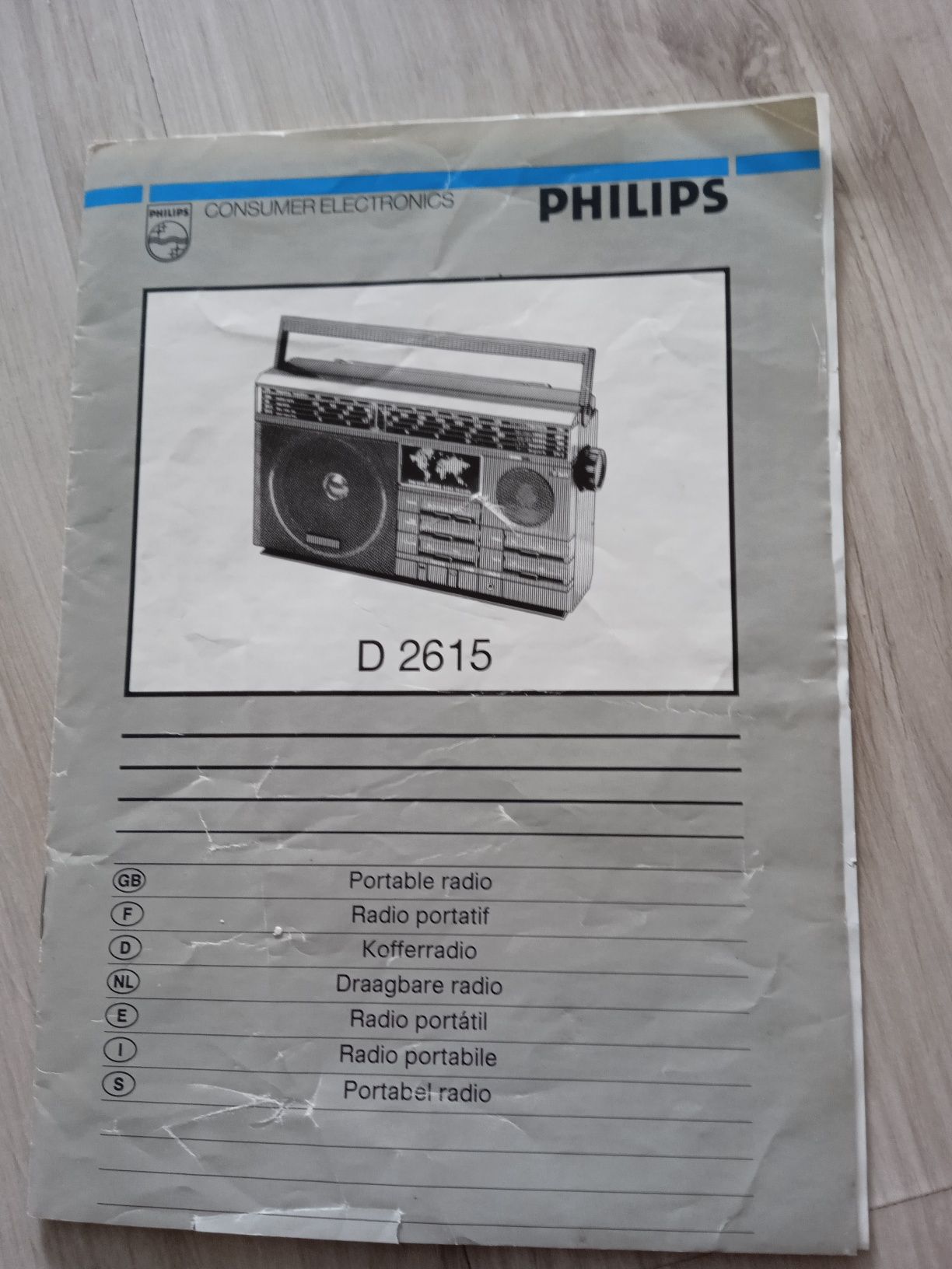 Philips d2615 instrukcja radio przenośne