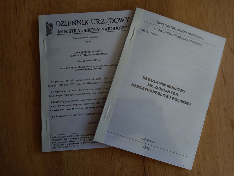 Regulamin żołnierza, Regulamin musztry, Vademecum