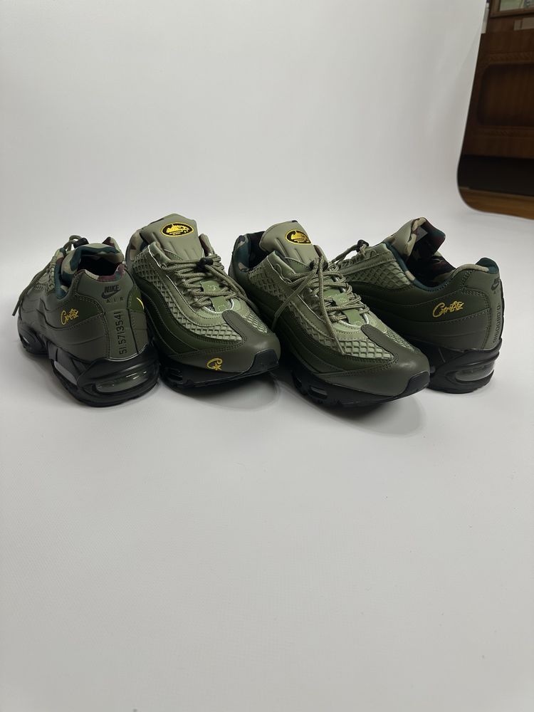 Nike Air Max 95 Corteiz кросовки найк зелені хаки обувь 44 43