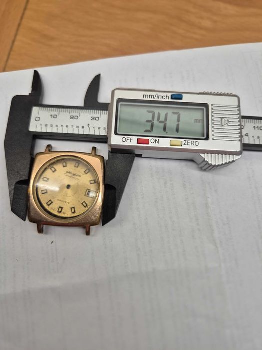 Złota koperta Glashütte Spezimatic Bison + tarcza