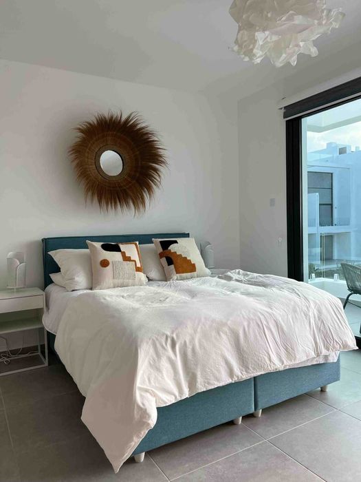 Студия 45м² с террасой 8м² в 250м от пляжа с мебелью и техникой Кипр