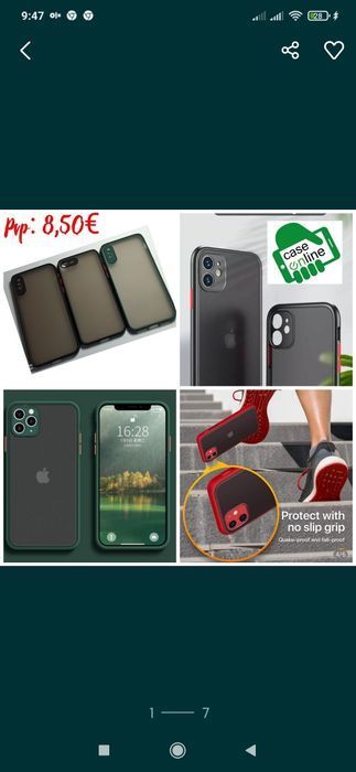Capa Anti-choque P/ iPhone 11 / 11 Pró /11 Pró Max/ 12 Pró Max